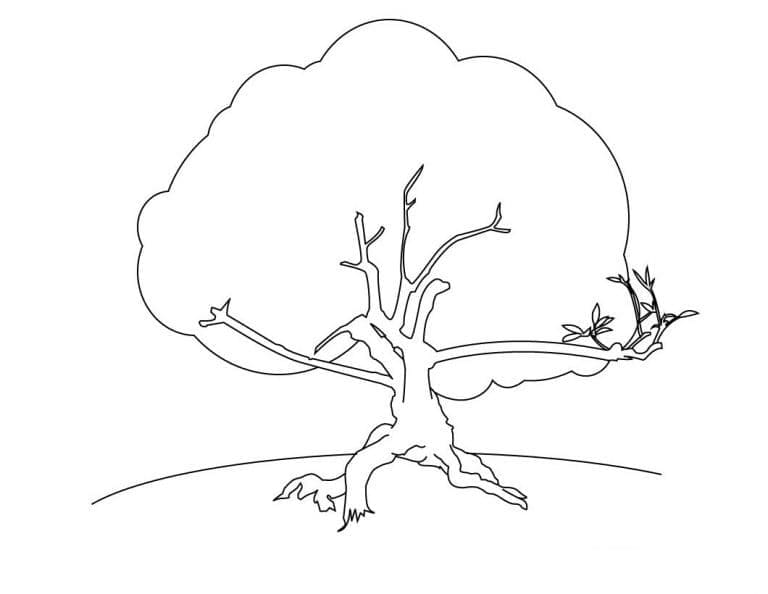 Målarbild Träd 3