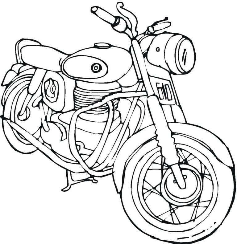 Målarbild Underbar Motorcykel