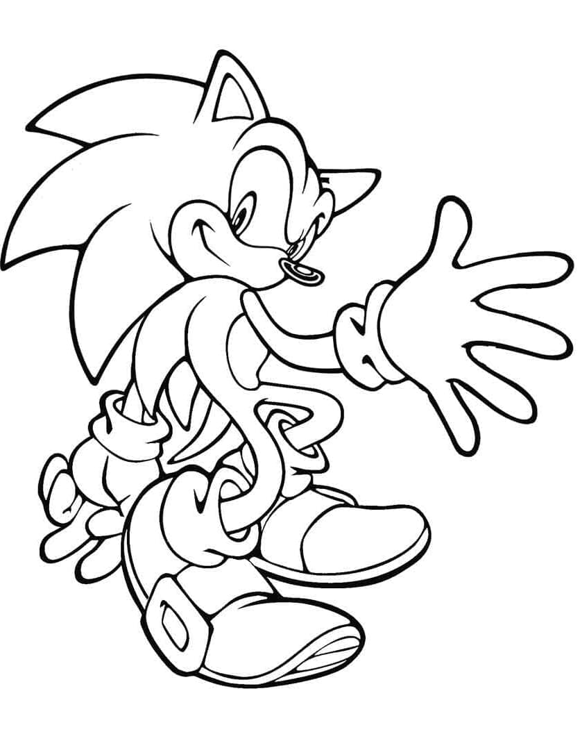Målarbild Underbara Sonic