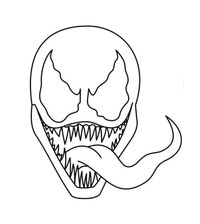 Målarbild Venoms Ansikte