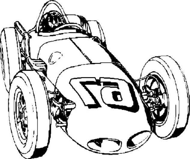 Målarbild Vintage Racerbil
