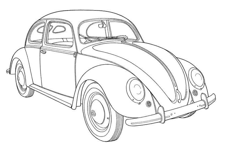 Målarbild Volkswagen Bil