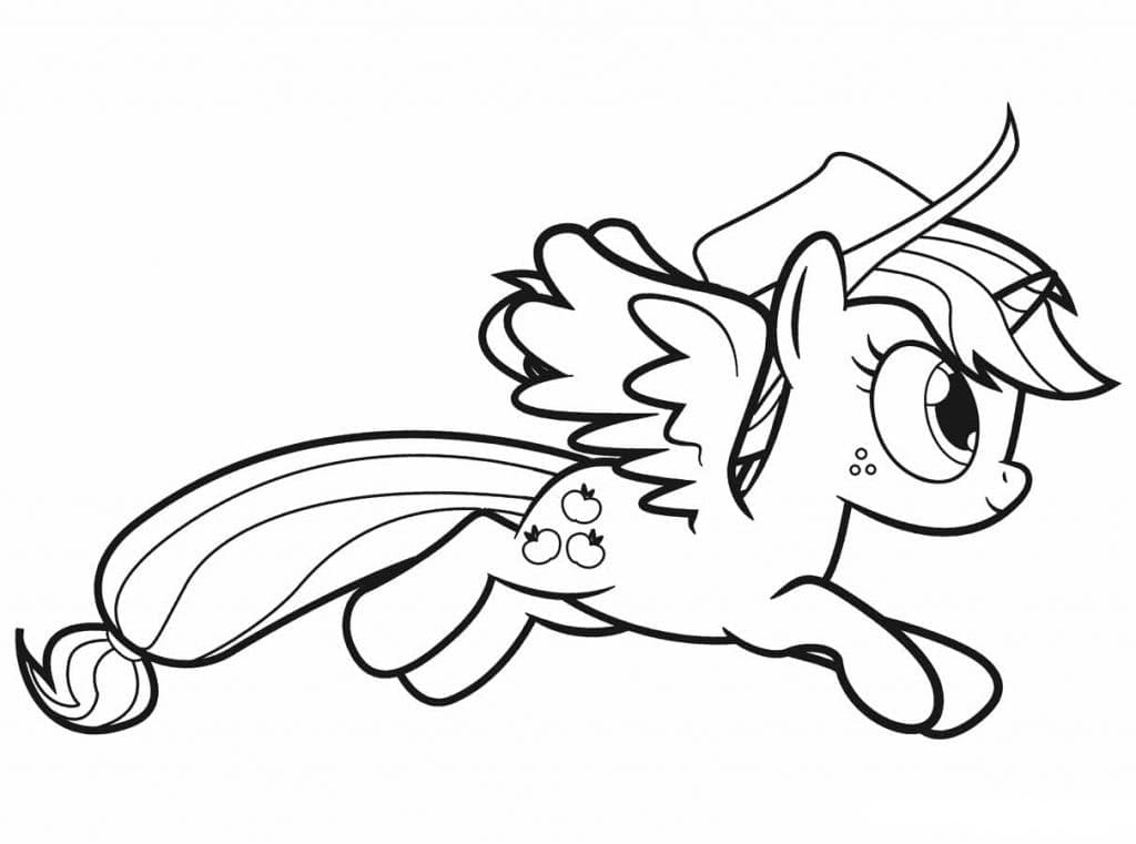 Målarbild Applejack Min Lilla Ponny