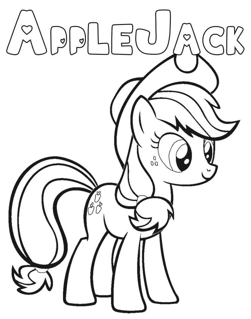 Målarbild Applejack My Little Pony
