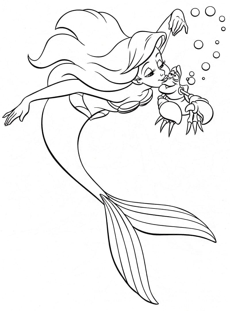 Målarbild Ariel och Sebastian