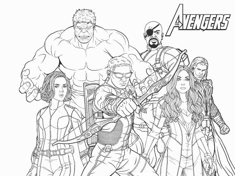 Målarbild Avengers 4