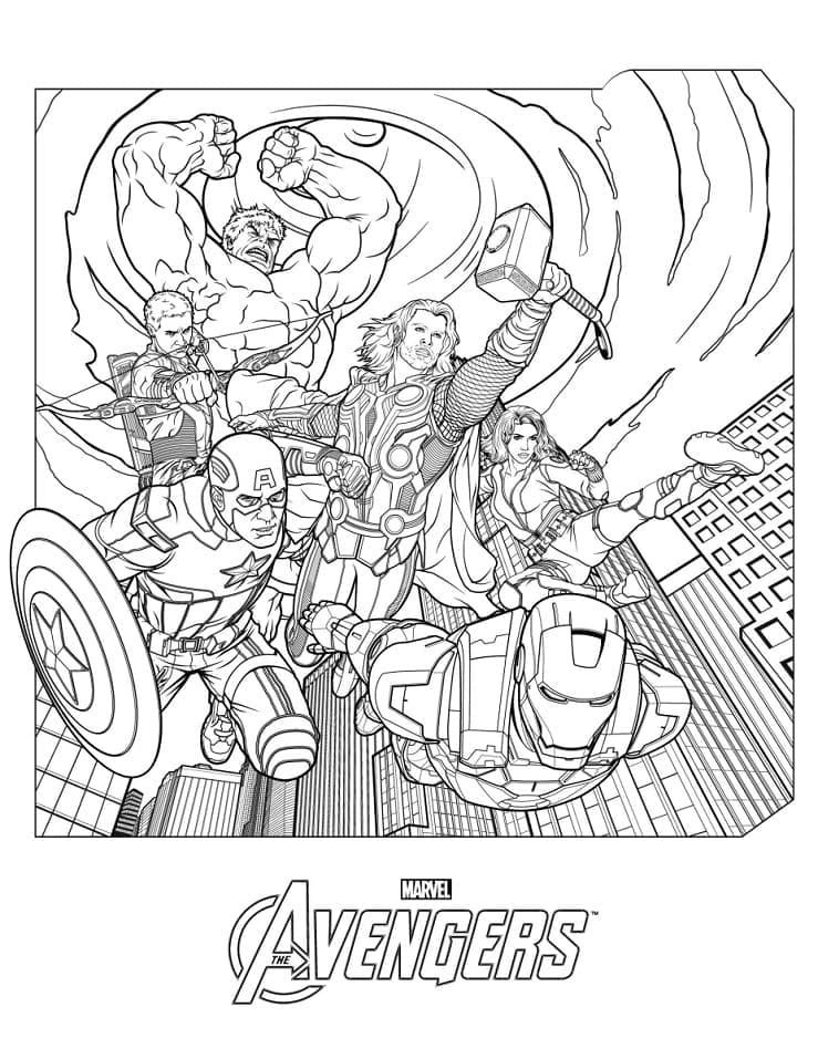 Målarbild Avengers 6