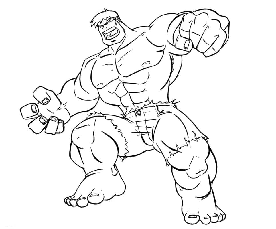 Målarbild Den Otroliga Hulken