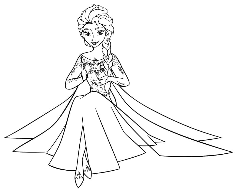 Målarbild Disney Drottning Elsa