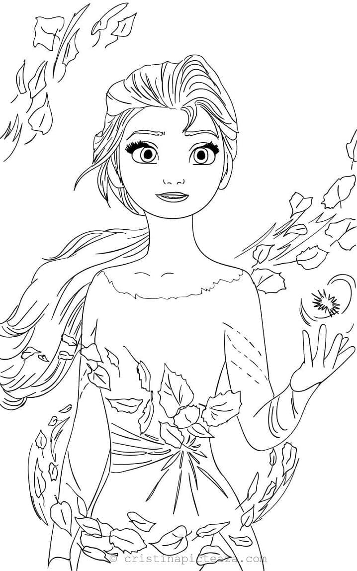 Målarbild Elsa från Disney Frost