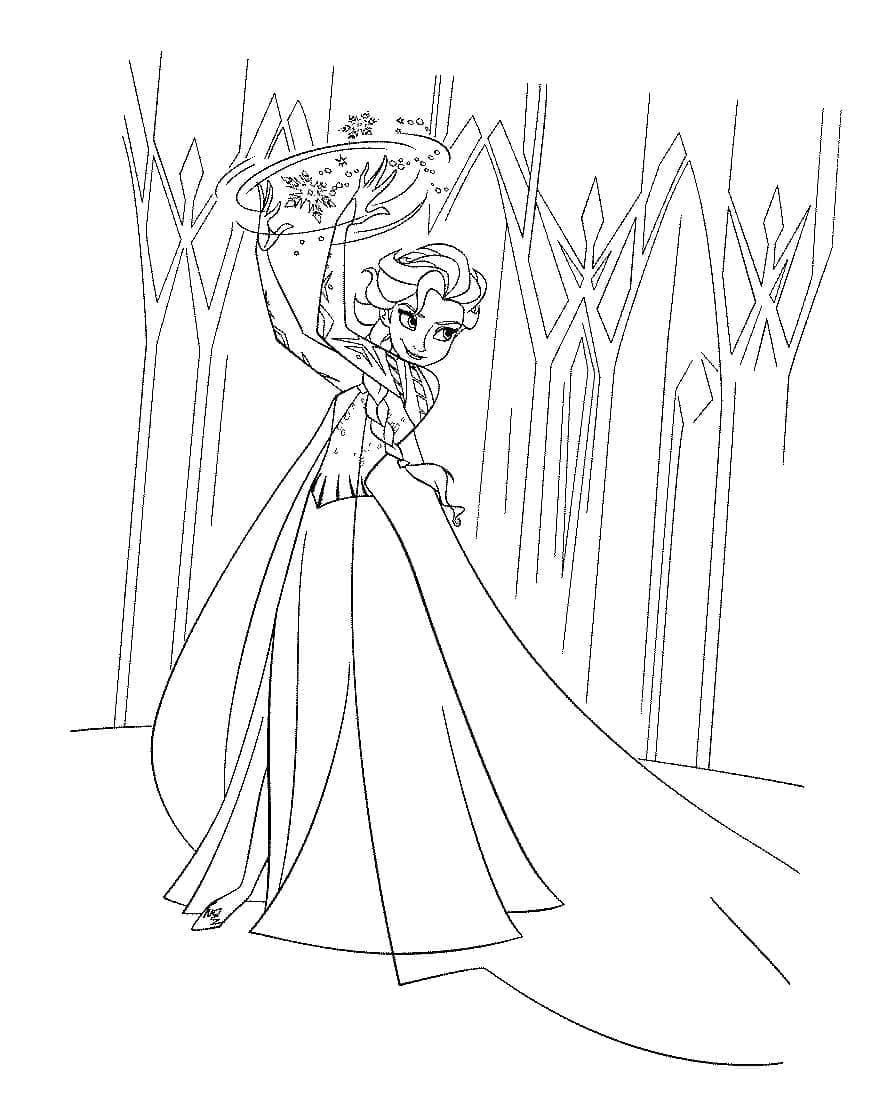 Målarbild Elsa i Frost