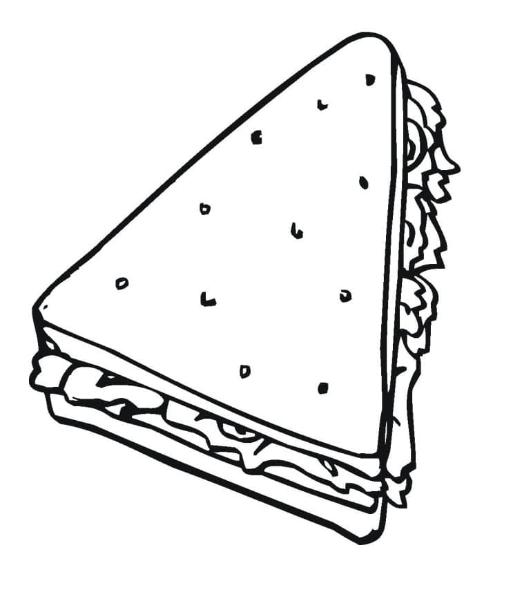 Målarbild En Läcker Smörgås