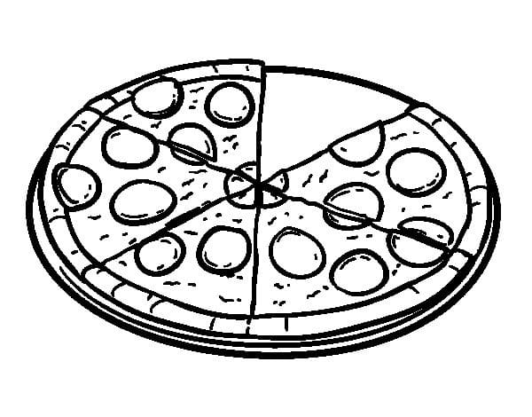 Målarbild En Pizza