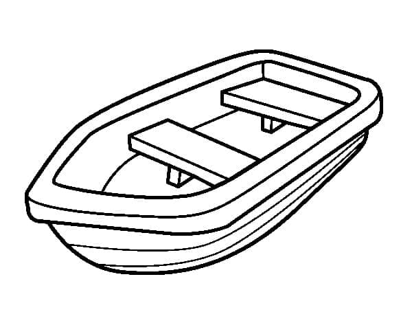 Målarbild En Träbåt