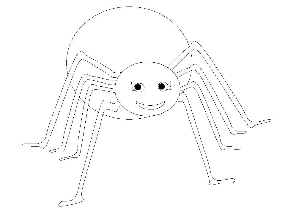 Målarbild Enkel Spindel
