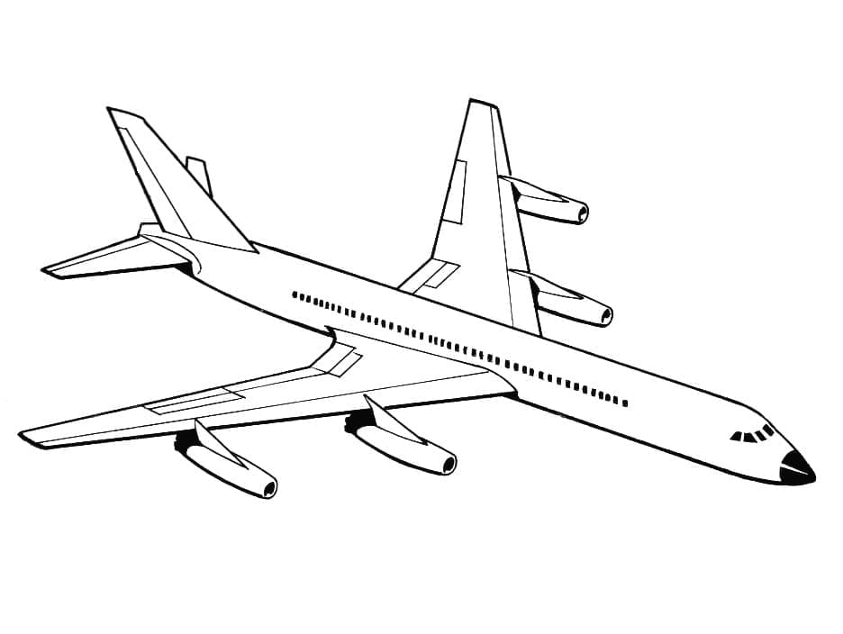 Målarbild Ett Flygplan