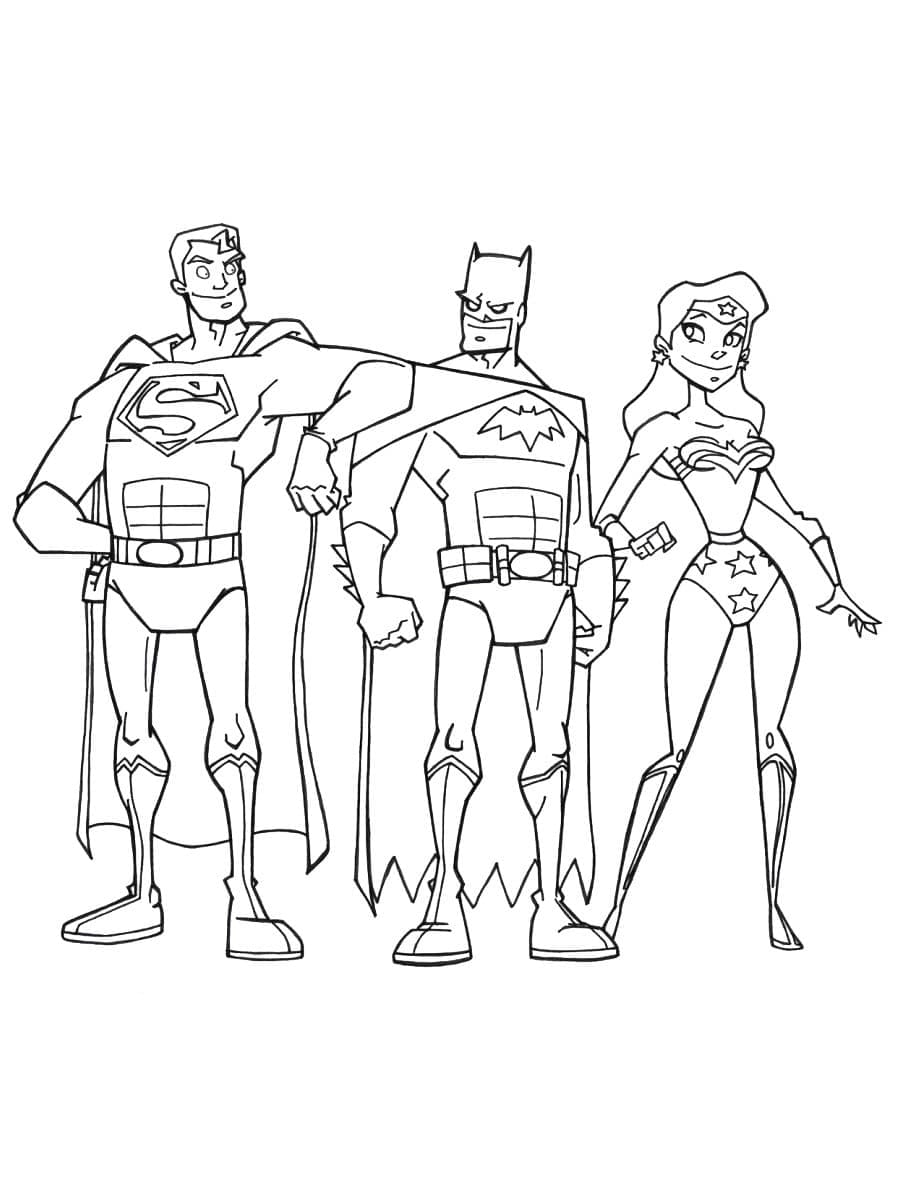 Målarbild Fantastiskt Justice League