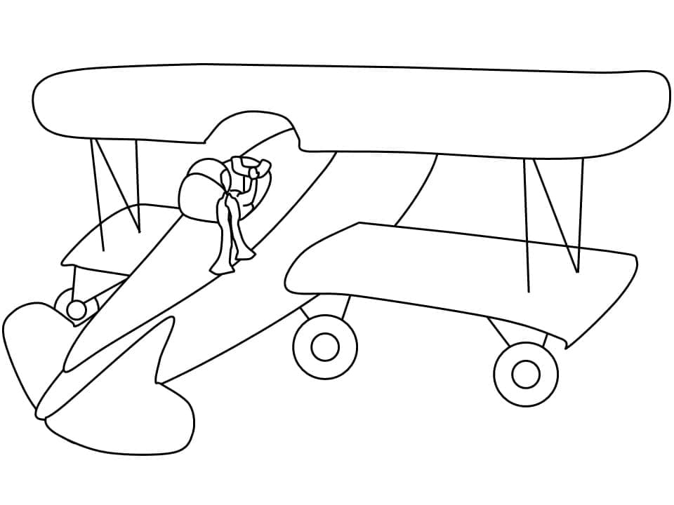 Målarbild Flygplan 1