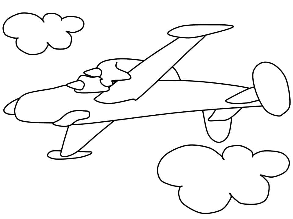 Målarbild Flygplan 11