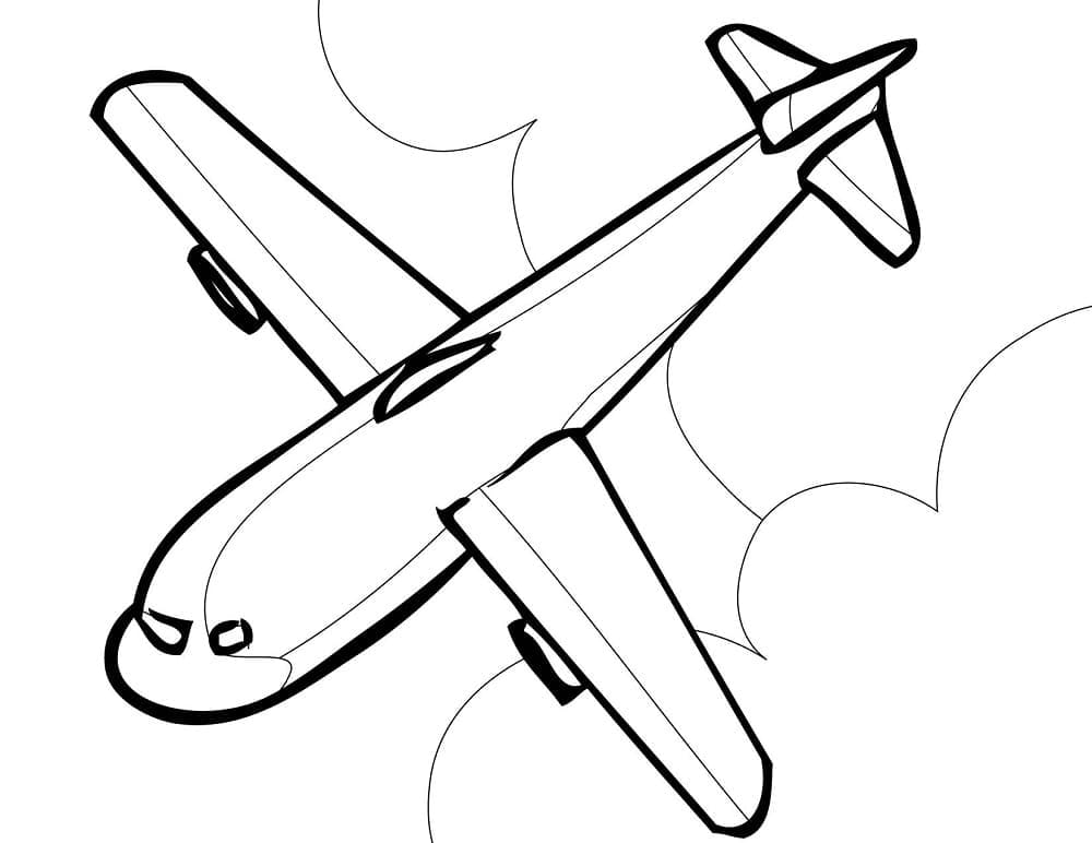 Målarbild Flygplan 2