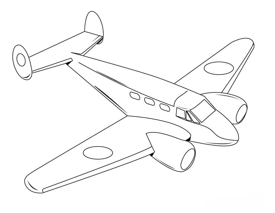 Målarbild Flygplan 3