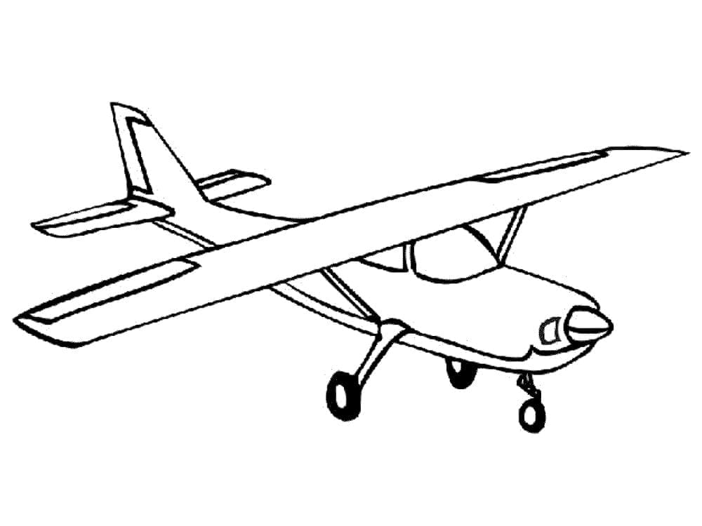 Målarbild Flygplan 4