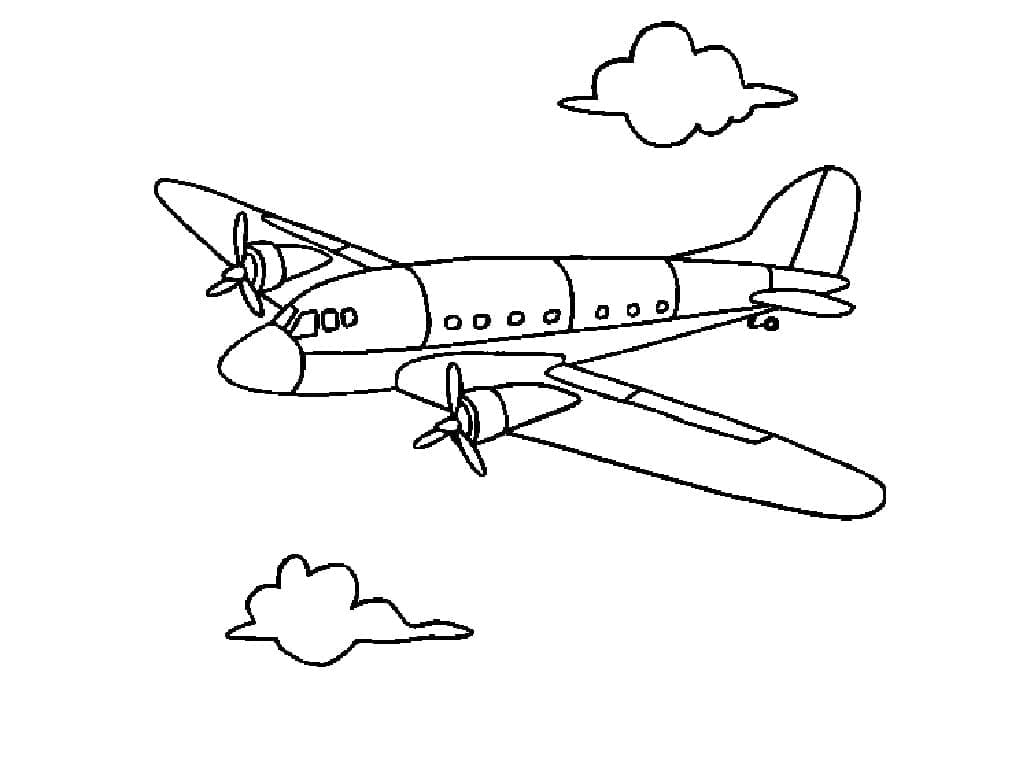 Målarbild Flygplan 8