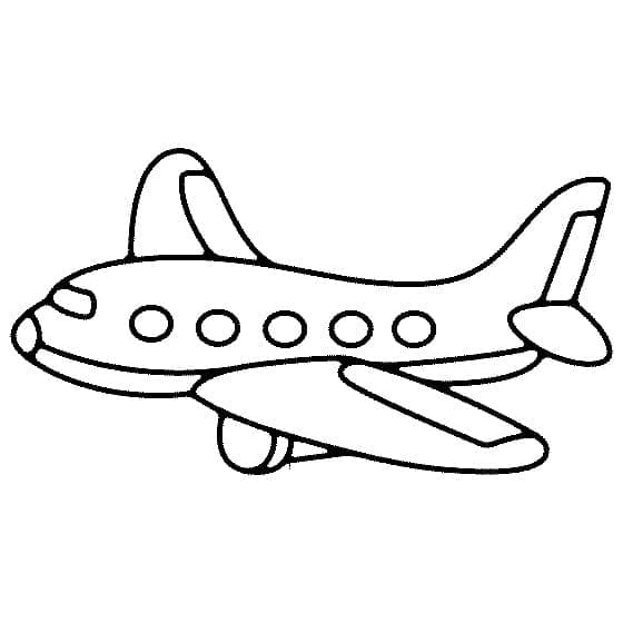 Målarbild Flygplan för Barn