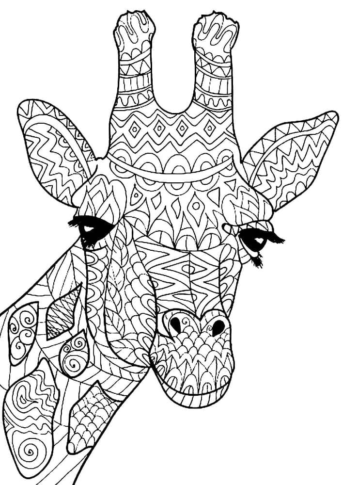 Målarbild Giraff för Vuxna