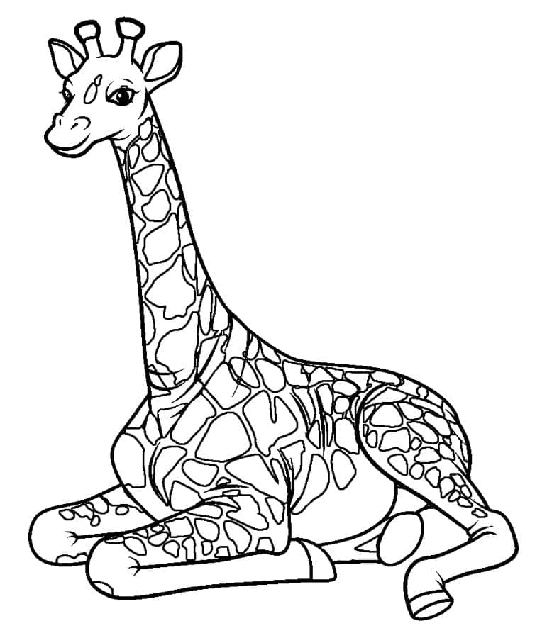 Målarbild Giraff Gratis