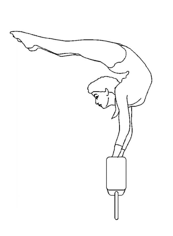 Målarbild Gymnastik 2