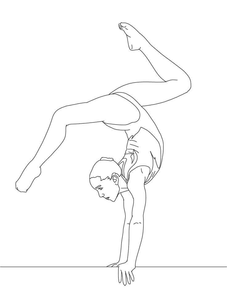 Målarbild Gymnastik 5