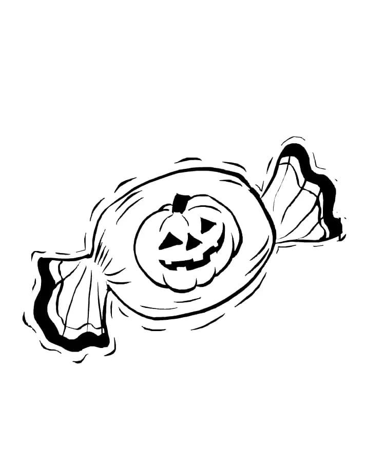 Målarbild Halloween Godis