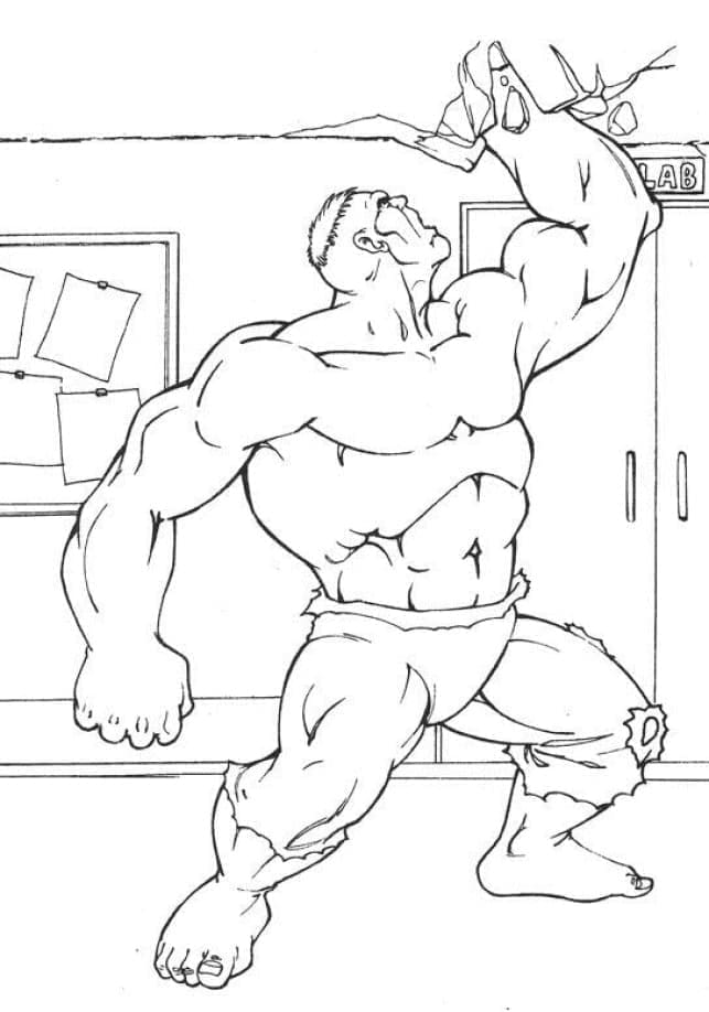 Målarbild Hulken 2
