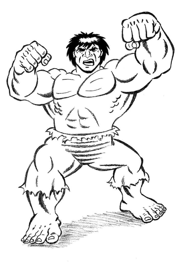 Målarbild Hulken 3