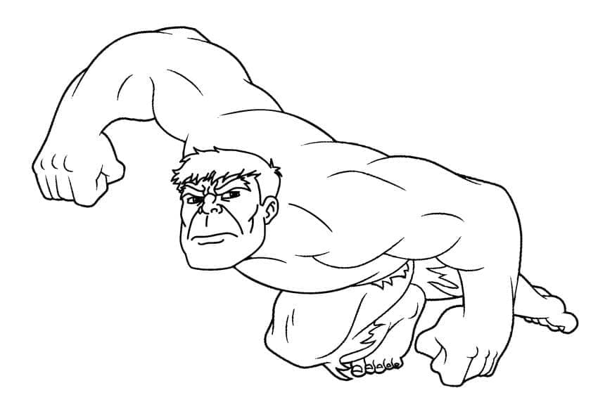 Målarbild Hulken 4