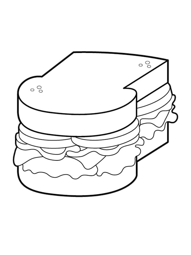 Målarbild Läcker Smörgås