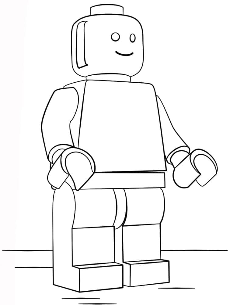 Målarbild Lego Gratis för Barn