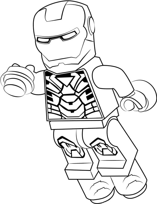 Målarbild Lego Ironman för Barn