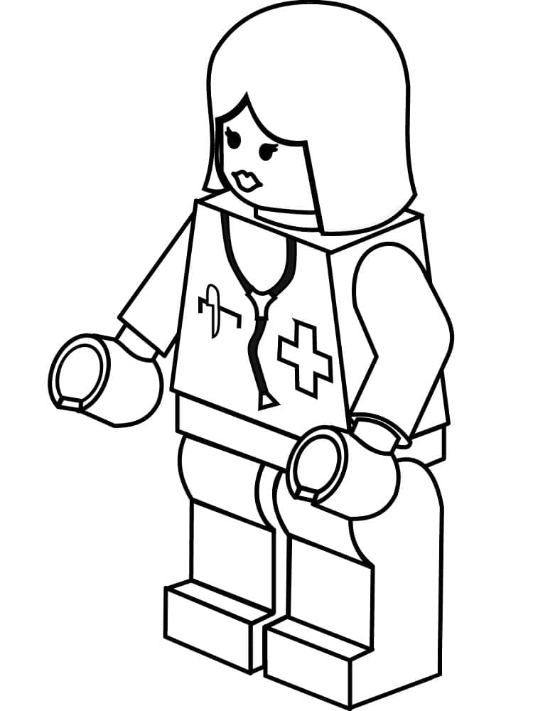 Målarbild Lego Läkare