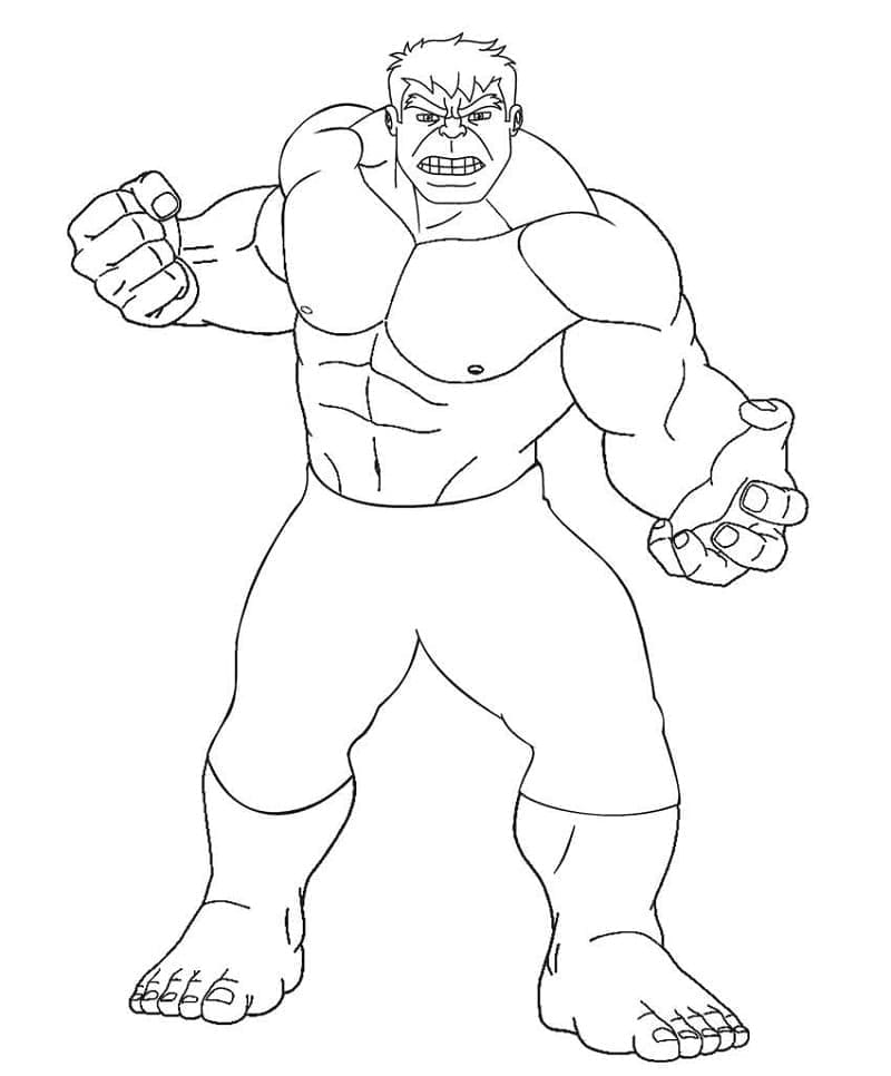 Målarbild Marvel Hulken
