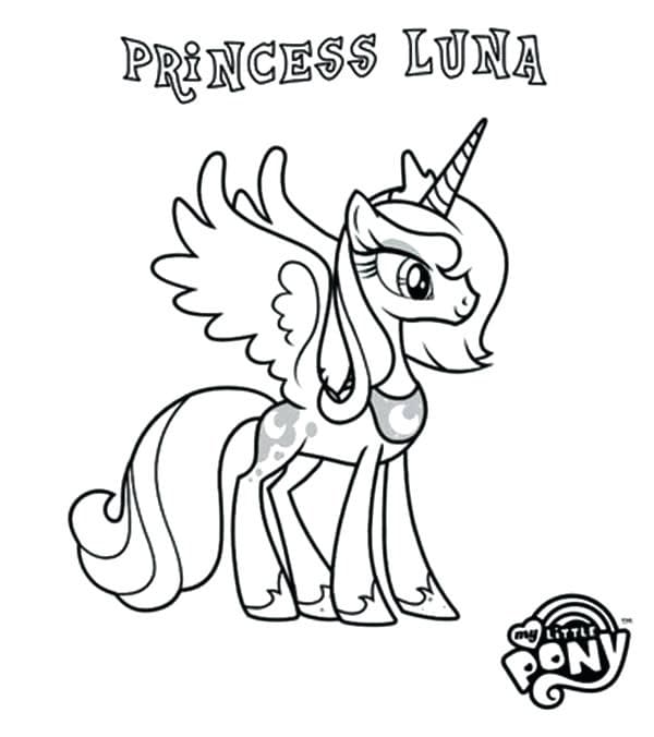 Målarbild Min Lilla Ponny Prinsessan Luna