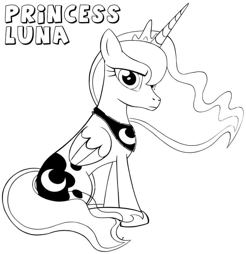 Målarbild My Little Pony Prinsessan Luna