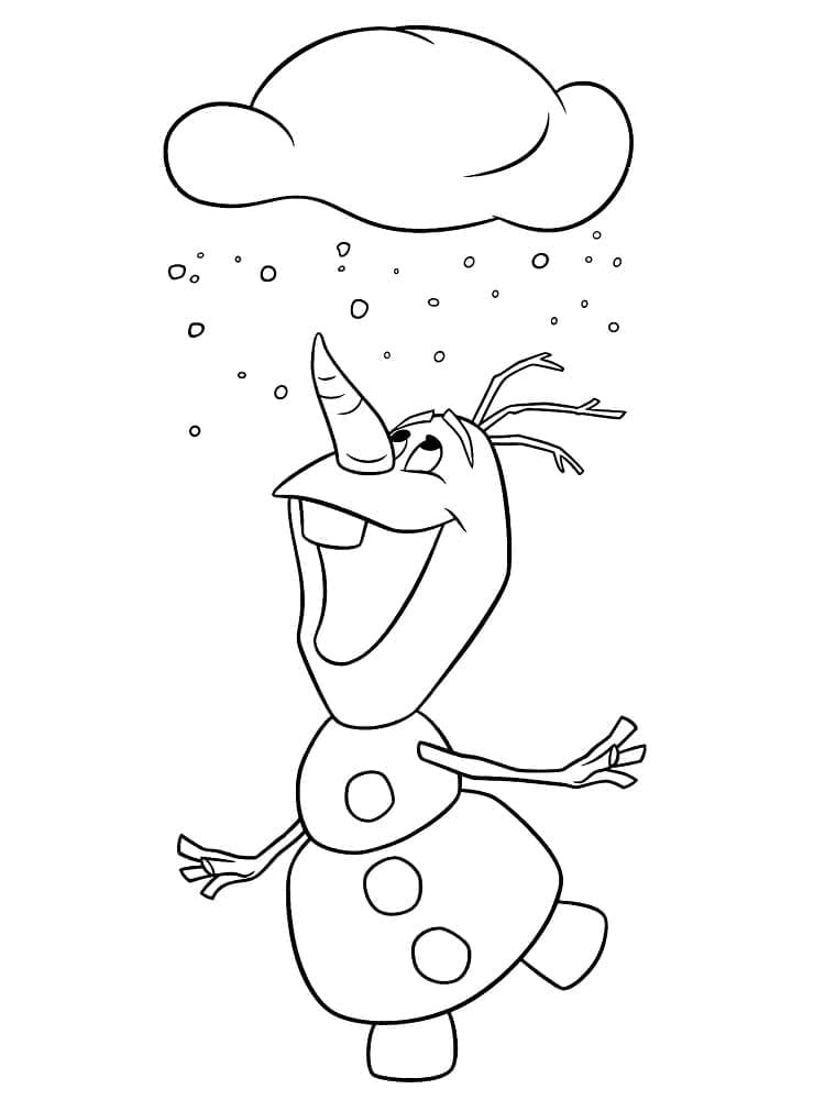 Målarbild Olaf i Frost