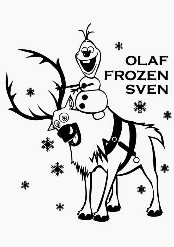 Målarbild Olaf och Sven