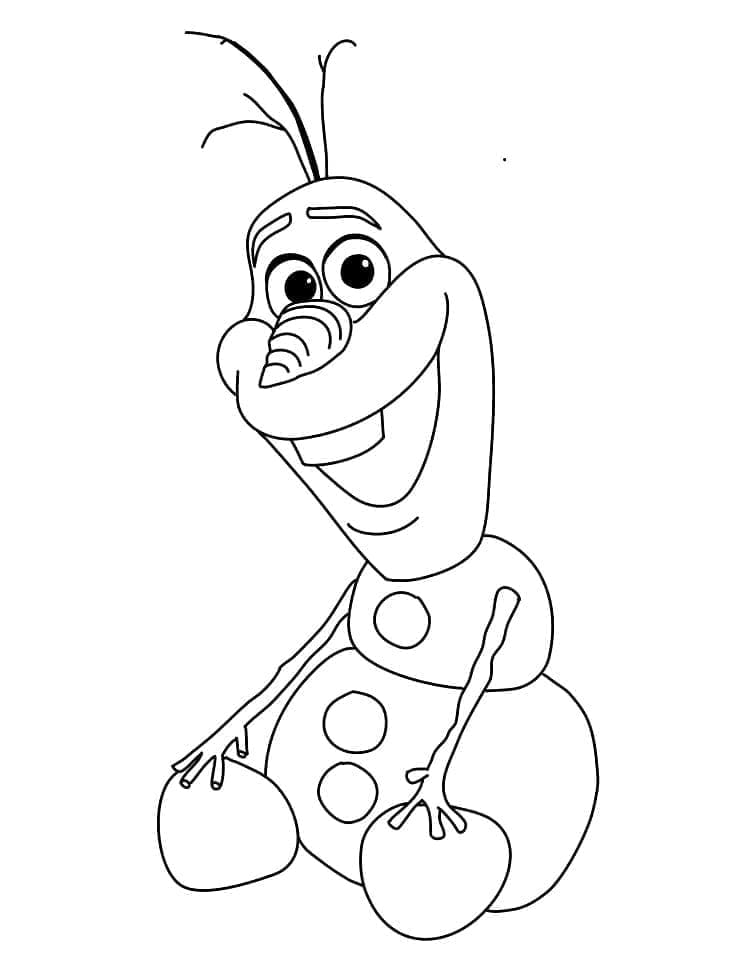 Målarbild Olof i Disney Frost
