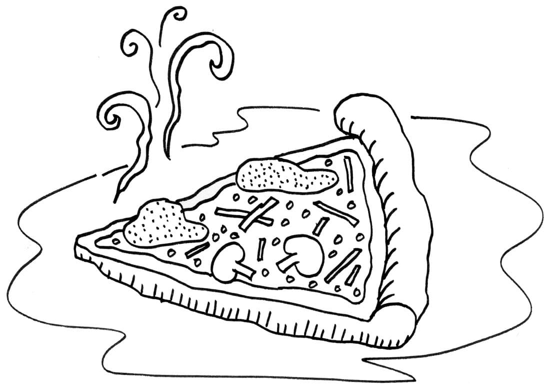 Målarbild Pizza Bit