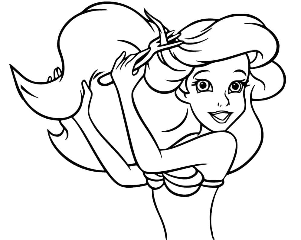 Målarbild Prinsessan Ariel i Disney