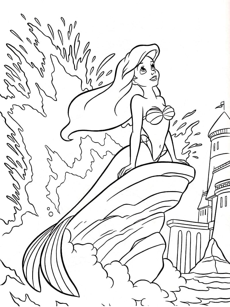 Målarbild Prinsessan Ariel
