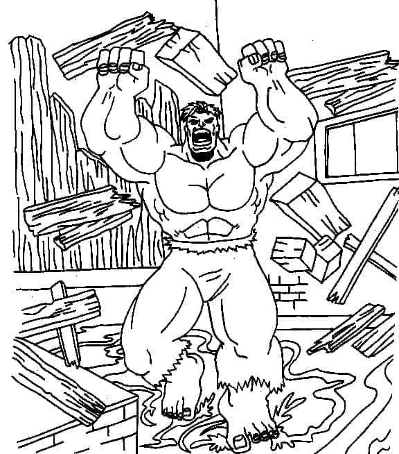 Målarbild Stark Hulken